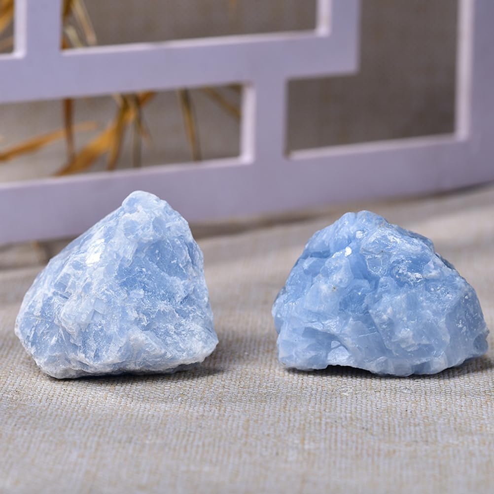 500G Natural Blue Kyanite Rough Stones (4-5Cm) – Genuine Raw Crystal Mineral Specimens for Aromatherapy Diffuser Healing Meditation Display