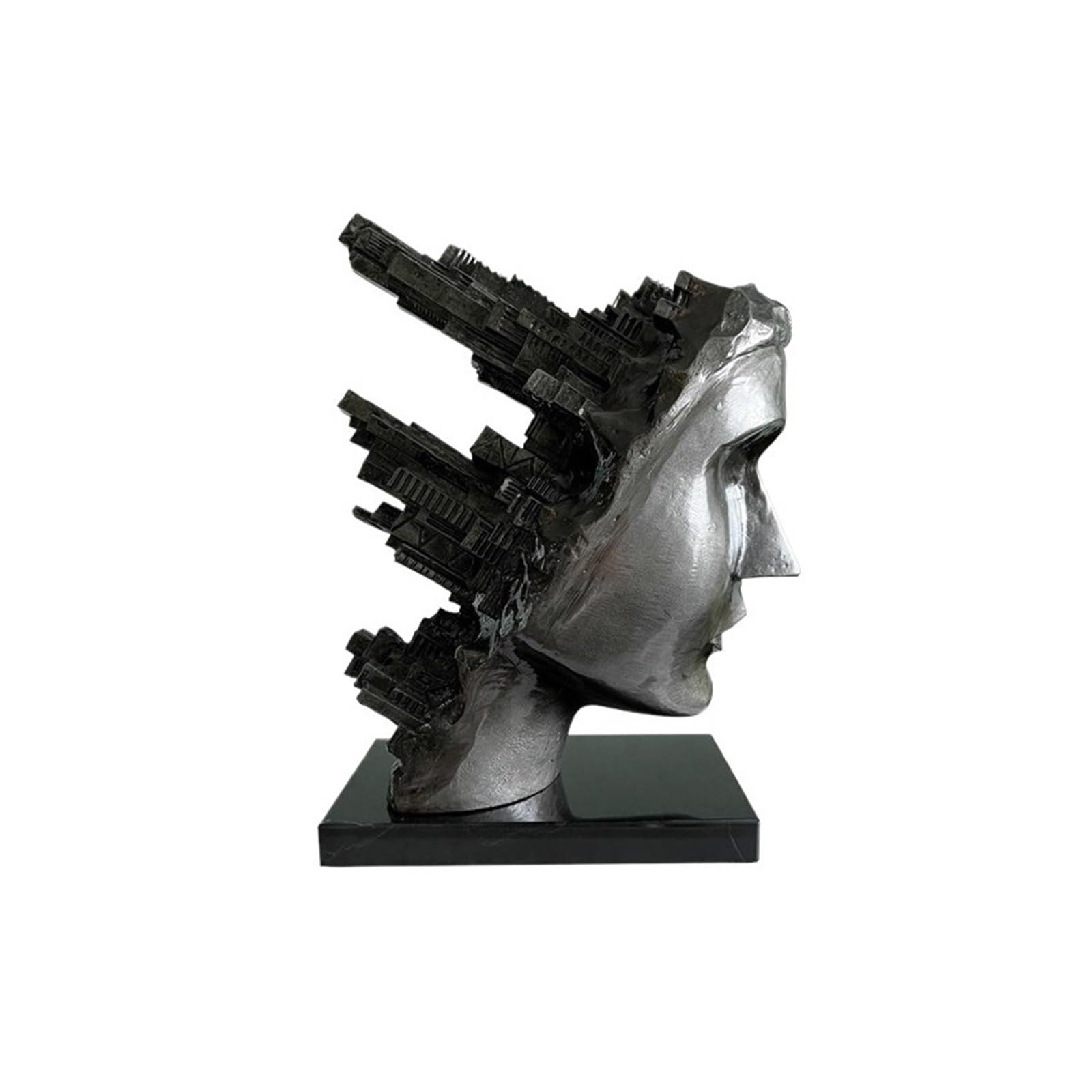 Zhaoj24-05 Art Sculptures Modern Metal Art Statue with Marble Base Abstract Sculpture Contemporary Home Office Decor
