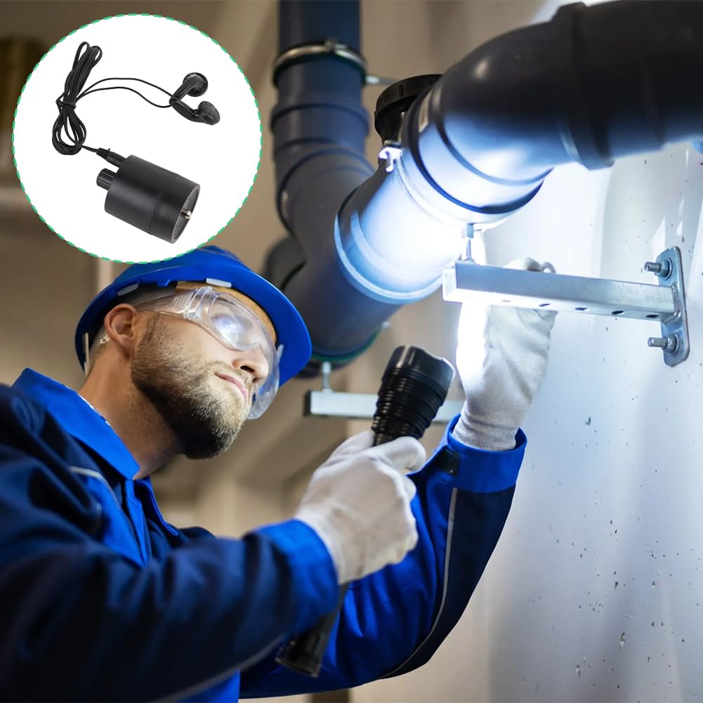 Microfono Passante da Parete, Dispositivo di Ascolto Audio Ad Alta sensibilità Amplificatore Perdite Laterali del Tubo Rilevamento Riscaldamento a Pavimento Acqua Pareti in Cemento