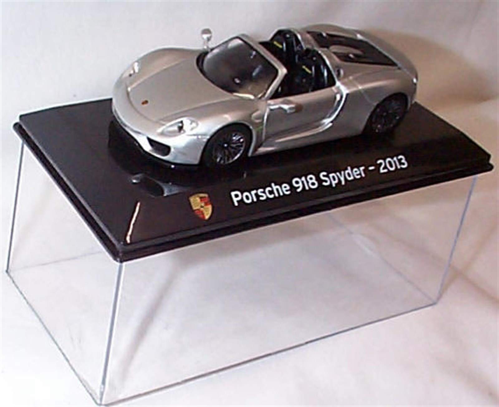 atlas editions super car collection (pörsche) 918 spyder 2013 Silver car 1:43 scale diecast model