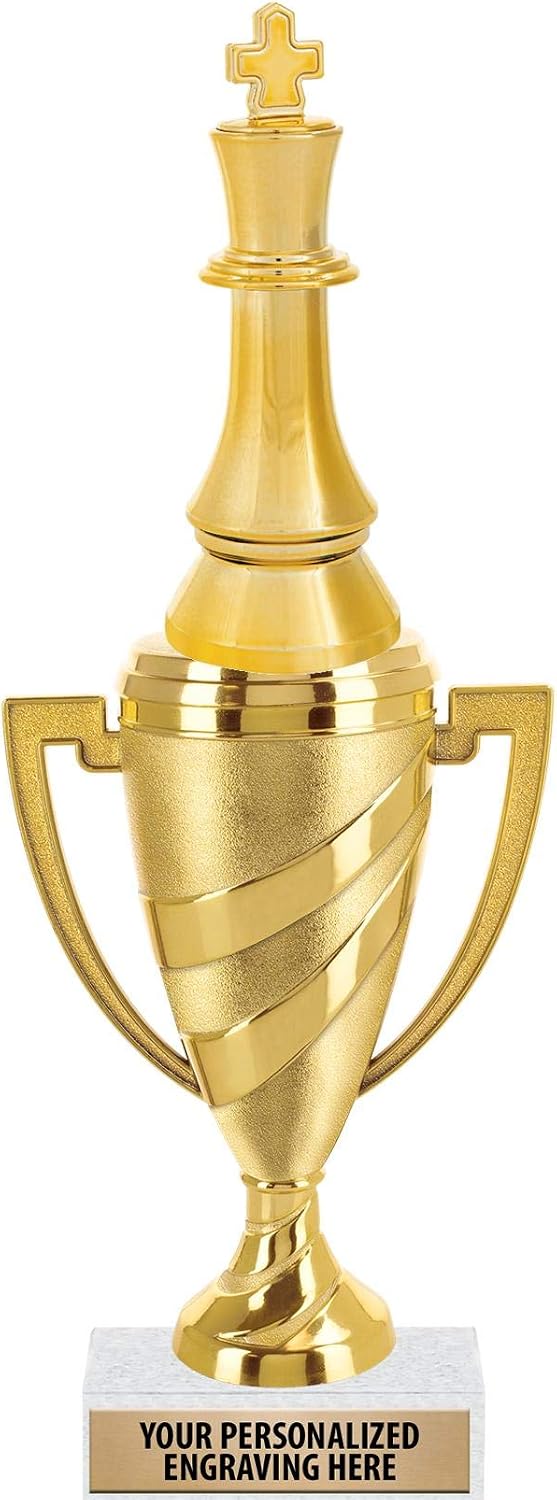 Crown Awards Sheep Trophies, 10" Gold Cup Sheep Trophies with Engraving Included Prime