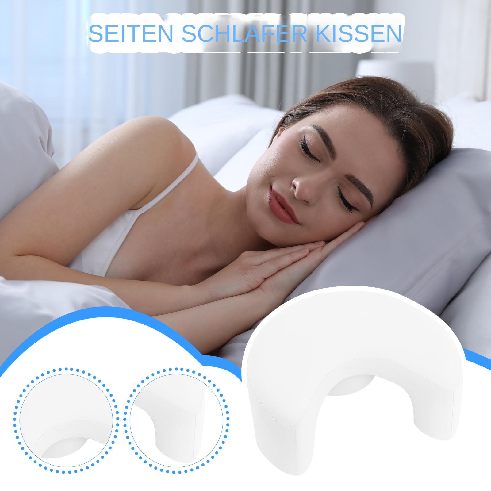 Cuscino Ergonomico Per Sul Fianco Adulti Suma Memory Collo Spalle Rotatori | Guanciale per la spalla di dorme su un fianco Sostegno Corpo e Ginoca a Casa a per il Sonno