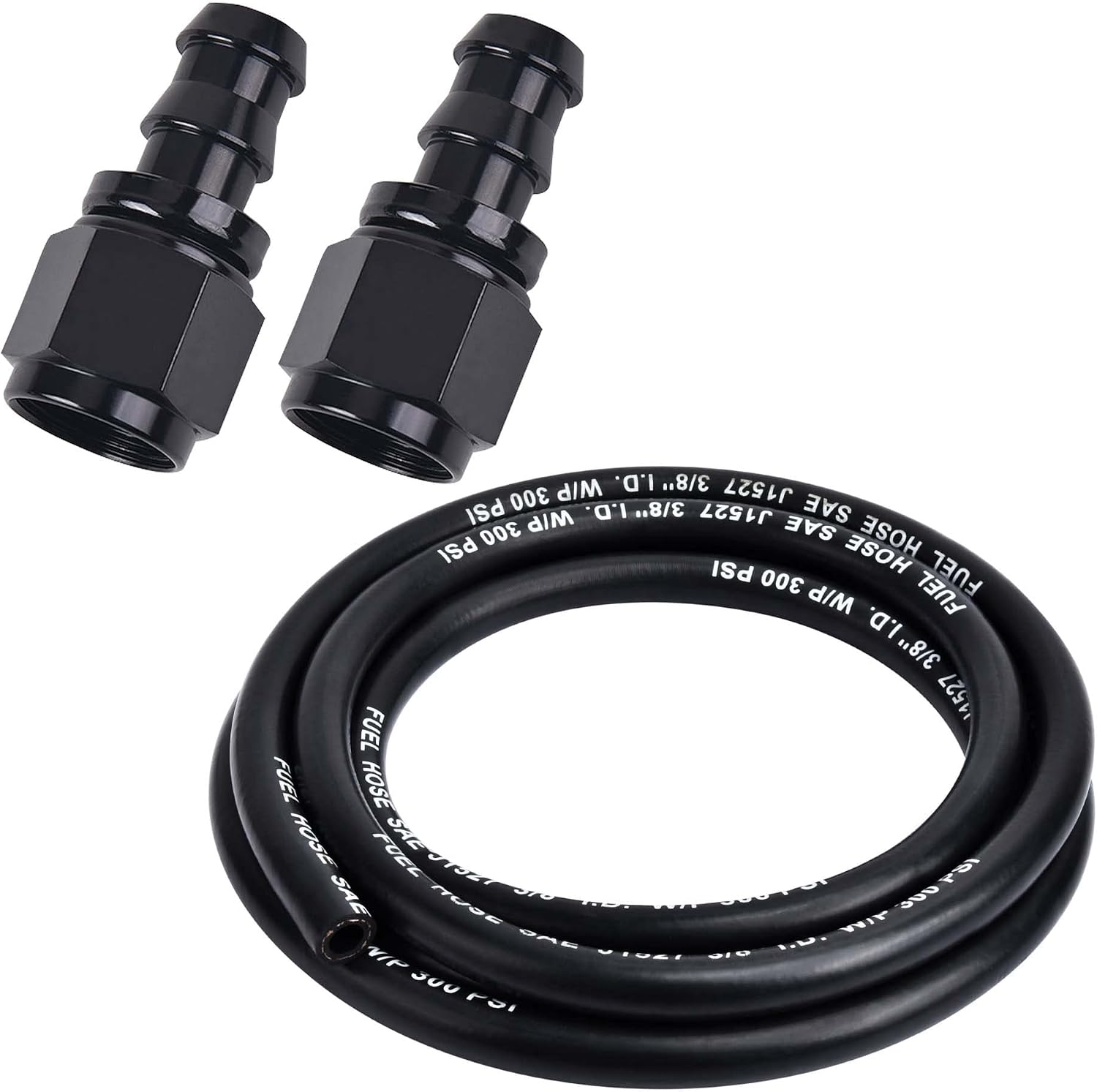 10FT 1/2 Inch SAE 30R7 Fuel Line Hose - Push Lock NBR Rubber, 300 PSI, For Gasoline, Oil, Biodiesel - View #6