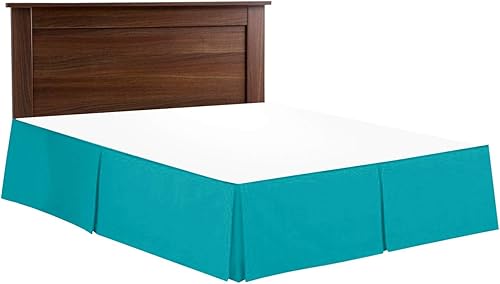 ABP Collection Falda de cama plisada de 800 hilos, 100 % algodón, de 800 hilos, con volantes plisados de lujo, moderna con calidad de hotel, fácil