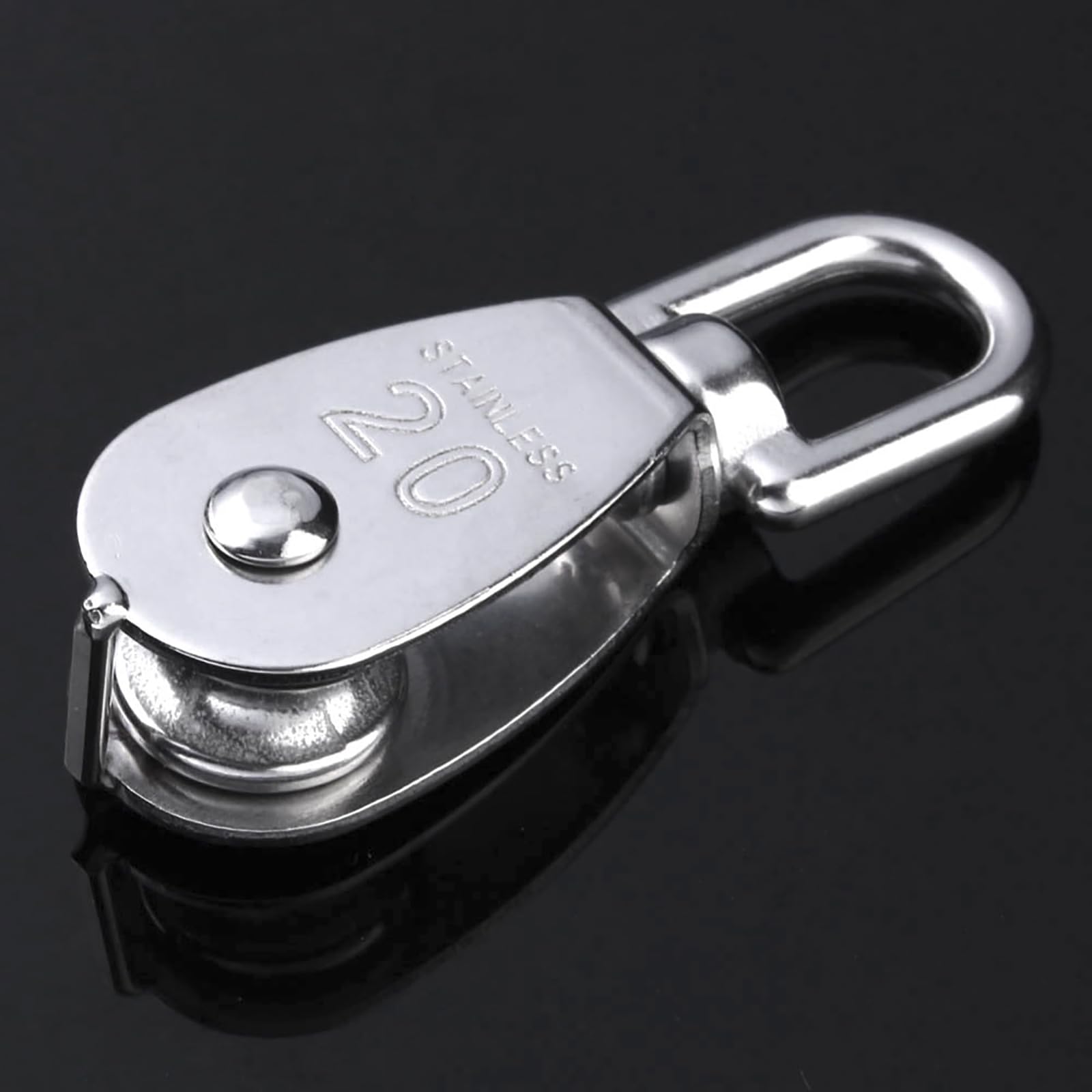 TooTaci 2pcs M25 Crane Pulley Block,Heavy Duty Pully System For Lifting