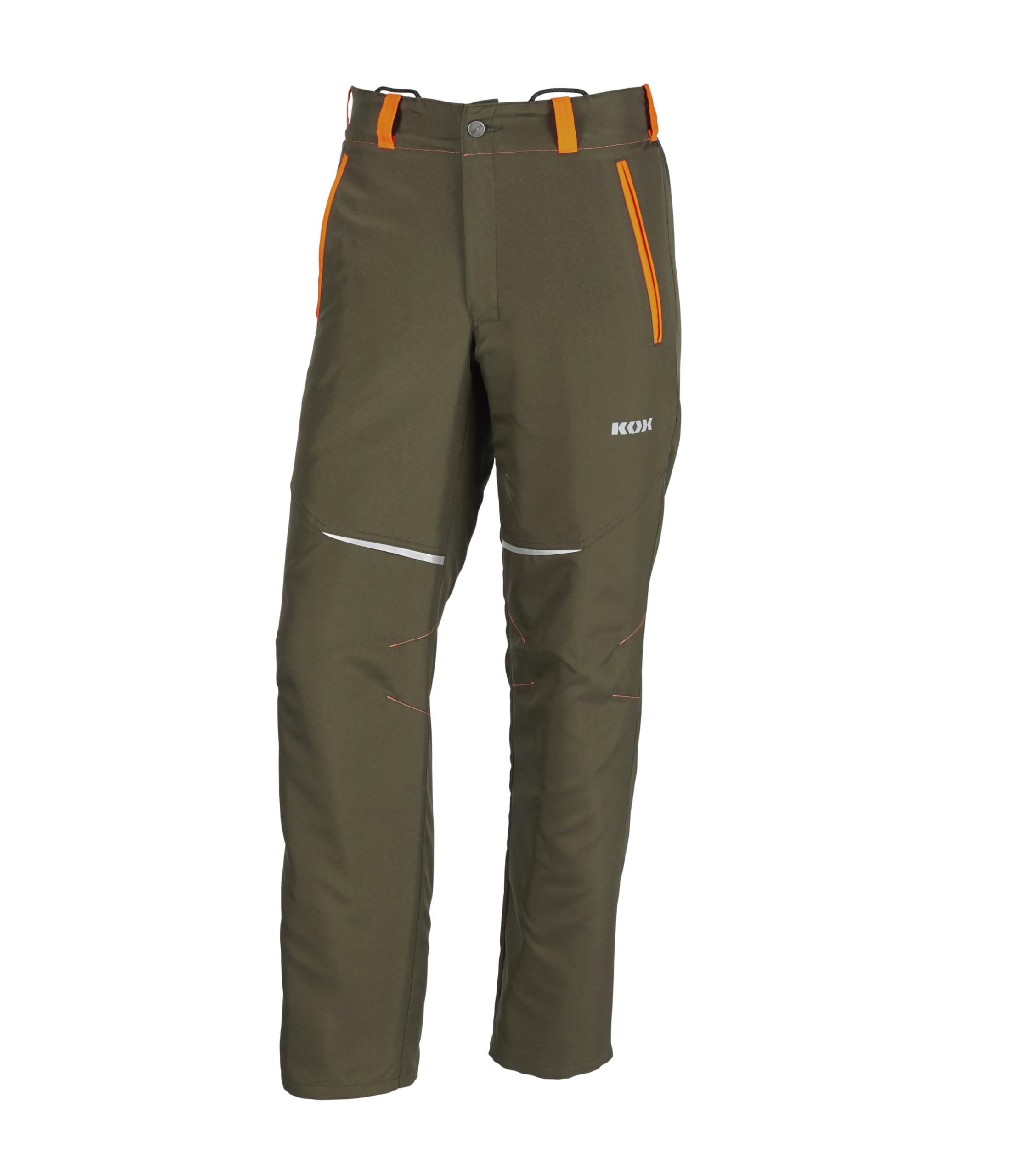 KOX Schnittschutzhose Vento 3.0 Grün/Orange Größe 64 | Typ A