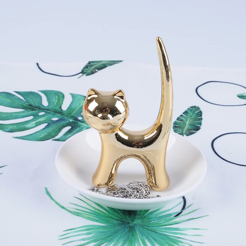 Kingling Sieradenstandaard, sieradenhouder, sieradenorganizer, sieradenstandaard, standaard voor het opbergen van halskettingen, oorbellen, armbanden, ringen (wit