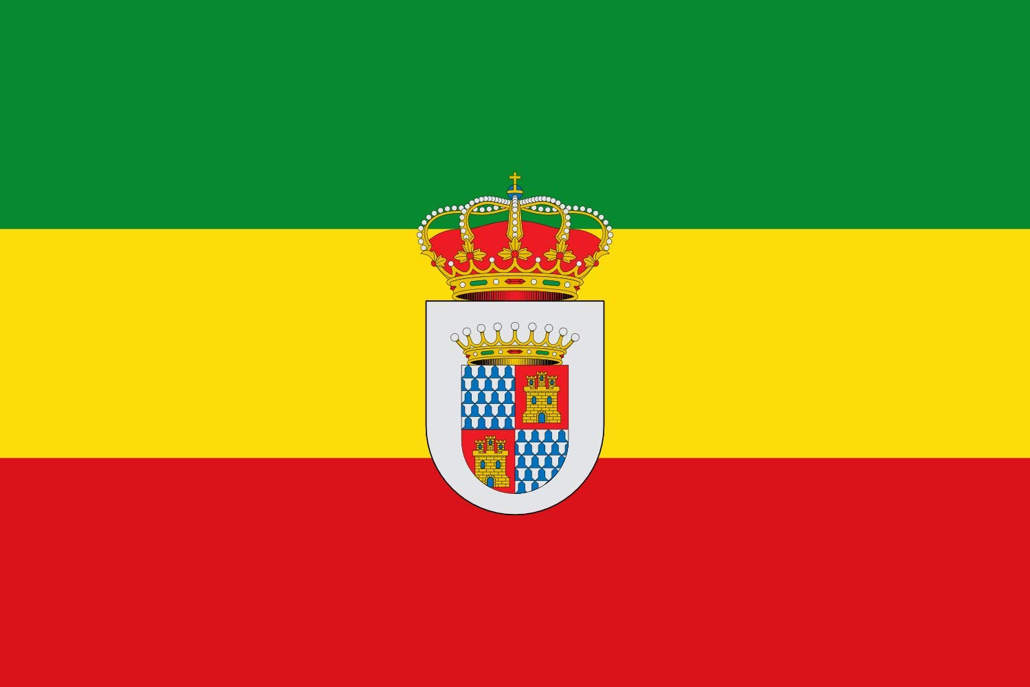 Drapeau XL Deleitosa Cáceres officiel en tissu résistant pour mât