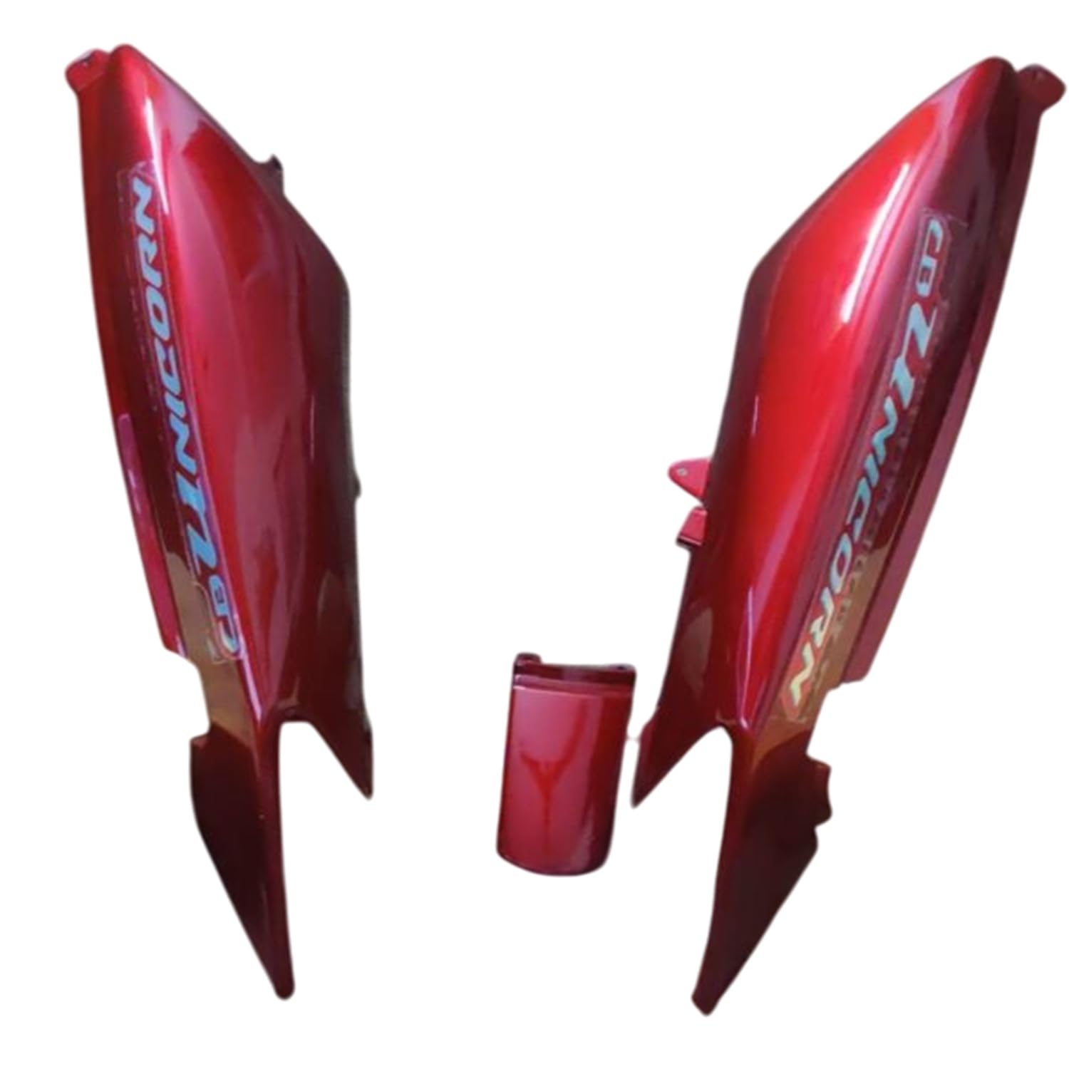 AeroParts Bike Tail Panel/Tailpanel 01 Red for Hnoda Unicorn New Model BS6-image-2