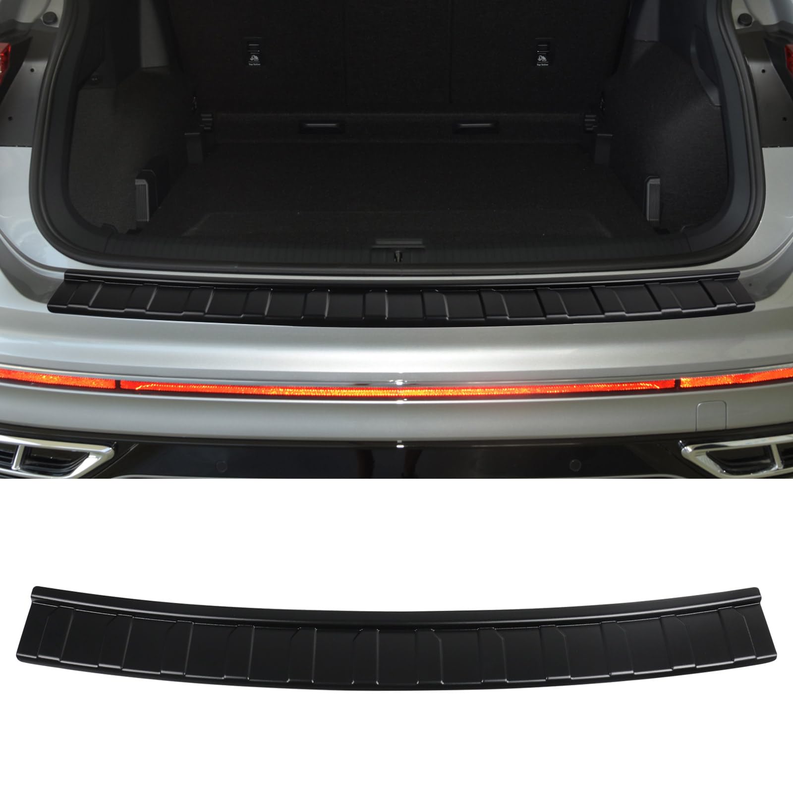 BILOPER Rear Bumper Guards for Volkswagen VW Tiguan 2018-2024 2025 Accessories ABS Material Bumper Protector Bumper Guard