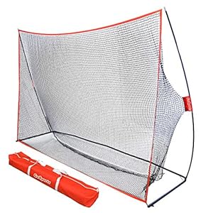 GoSports Golf Practice Hitting Net – Choose Between Huge 10 ft x 7 ft or 7 ft x 7 ft Nets – Personal Driving Range for Indoor or Outdoor Use – Designed by Golfers for Golfers