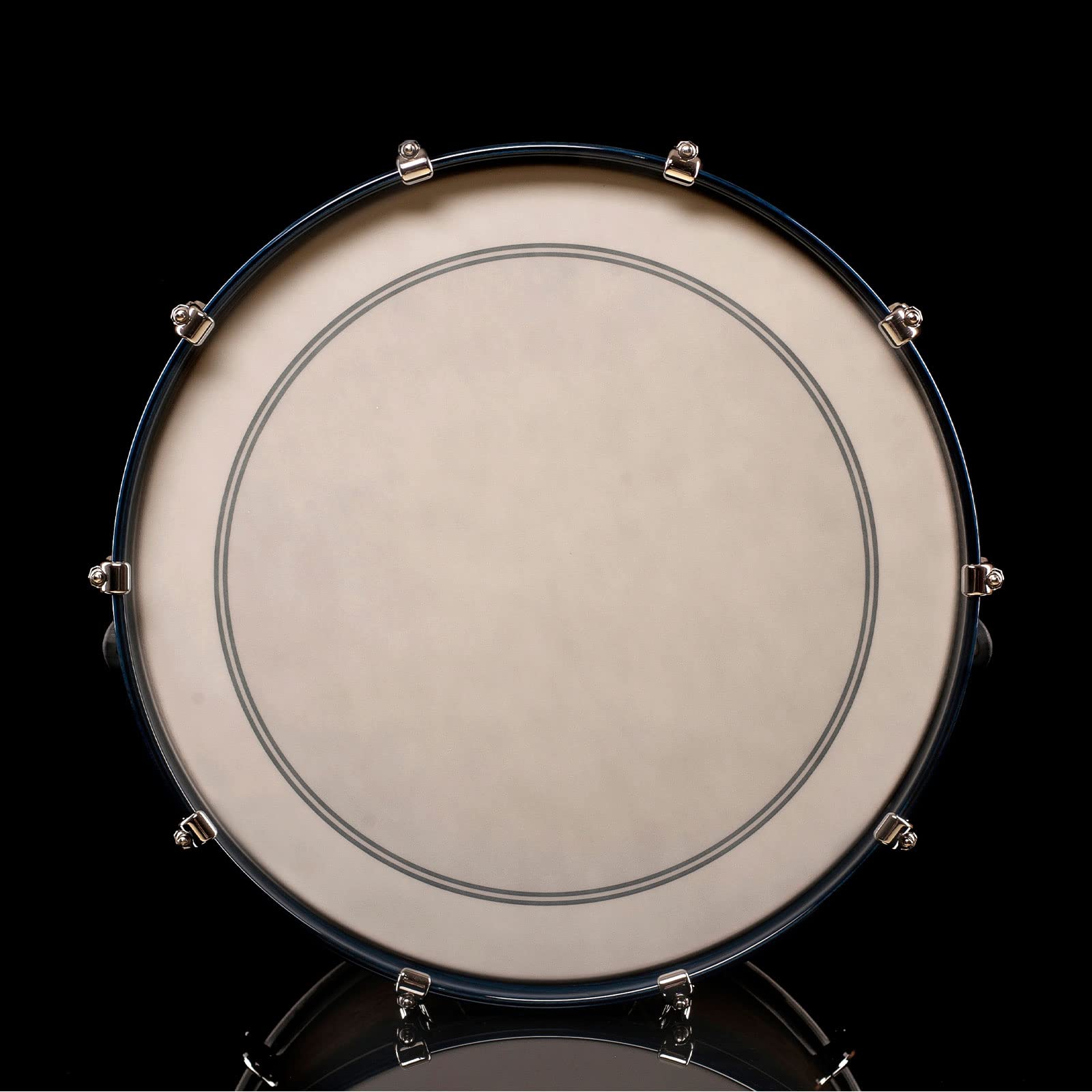 sourcing map 20 Zoll Trommelfell Percussion Mesh-Trommelkopf Schlagzeug Patch, Schwarz, Doppelschichtig, Mesh-Form, Silent Mute Drum Skin Drum Practice Percussion Instrument Zubehör