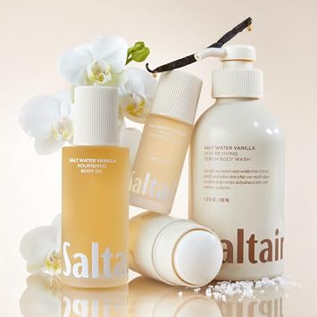Saltair Body Oil Bundle | Golden Hour & Salt Water Vanilla | 2x 4 fl oz | Coordinated formulas for comfortable daily care, easy layering, and a soft-feeling finish