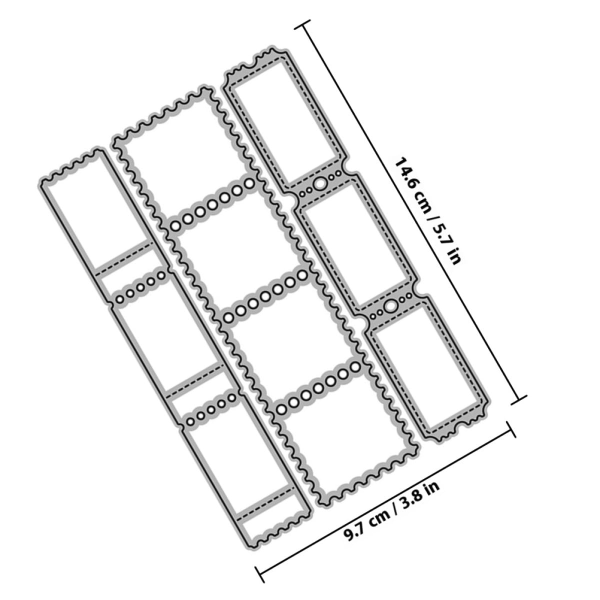 BESTonZON Troqueles de Corte para Manualidades Sellos en Acero al Carbono, Diseño de Flor Pulido Liso, Resistente y Fácil de Usar para Proyectos DIY y Artesanía
