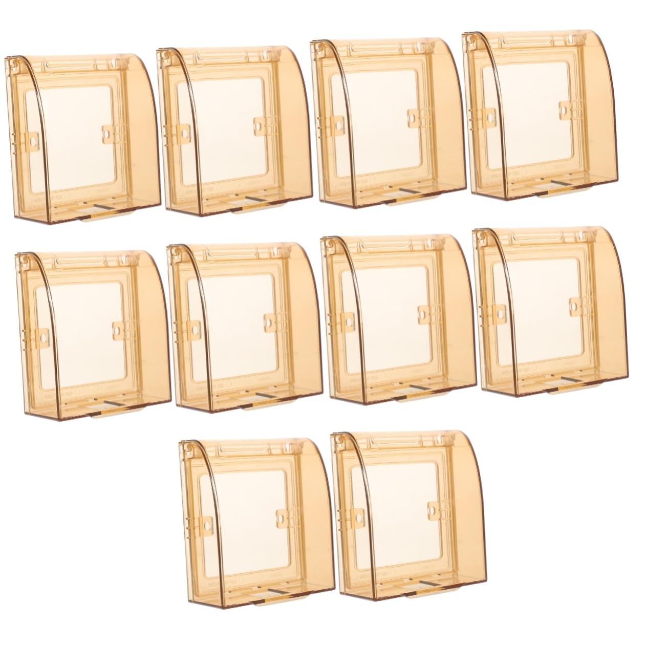 10stücke Babyproof Steckdosenschutz Und Schalterabdeckung Für Junge Mädchen Wandsteckdosen Schutzbox Sicherer Schutz Vor Elektrischem Zugriff Transparenter Installieren