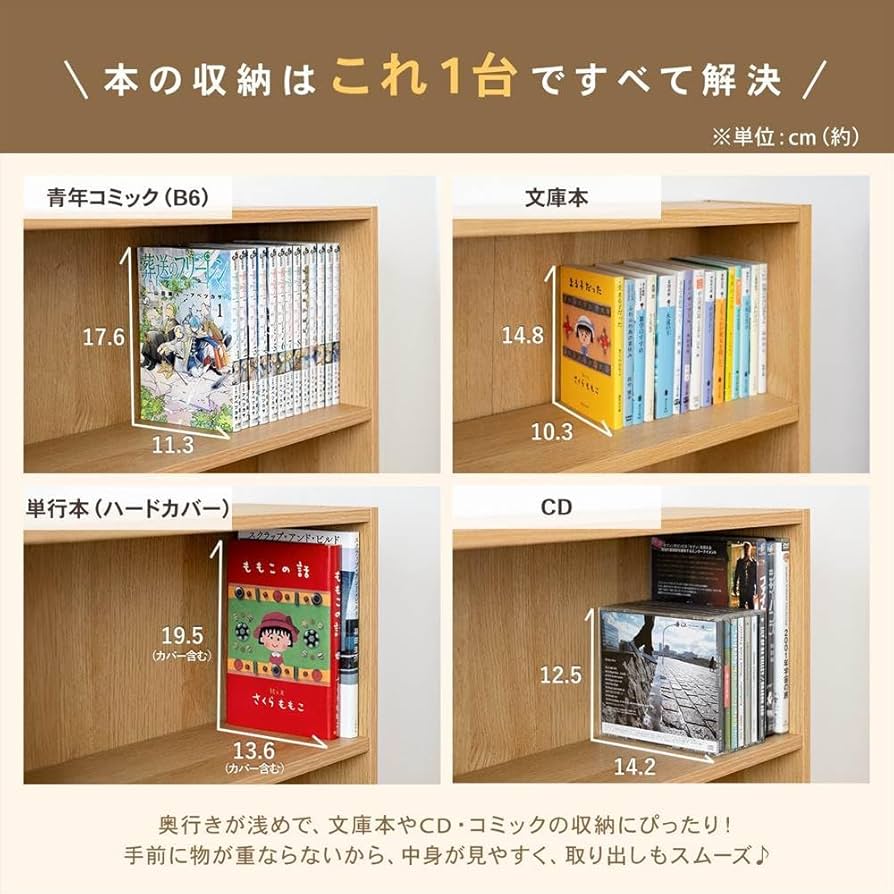 Amazon｜コーナンオリジナル LIFELEX 文庫本専用カラーボックス