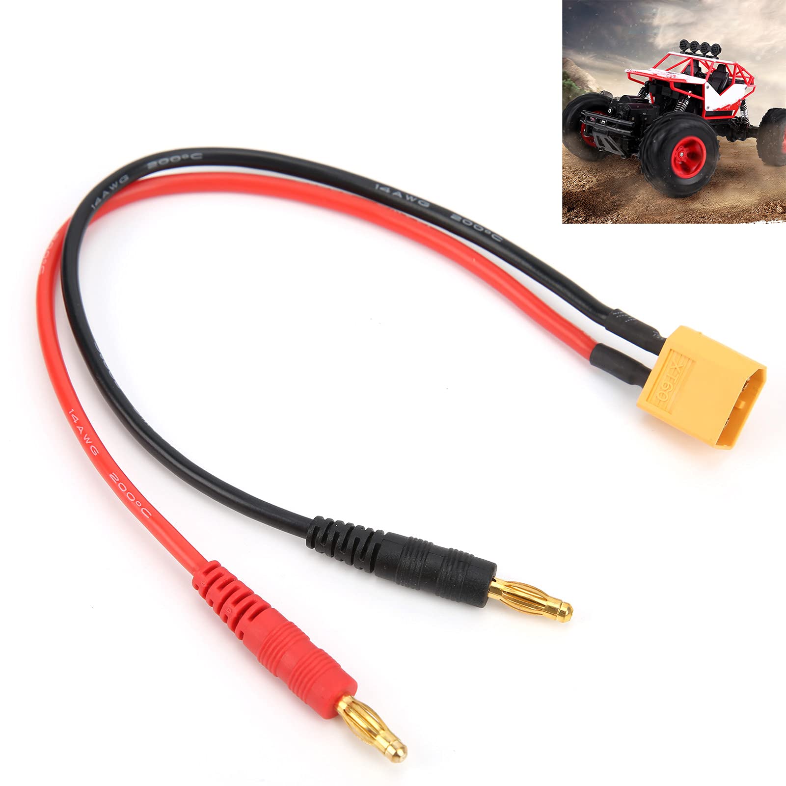 Adattatore Batteria RC Adattatore Da XT90 A XT60 &ndash; Cavo Da 10cm, 12AWG, Per Batterie LiPo, Ideale Per Modellismo RC Adattatore Connettori Lipo