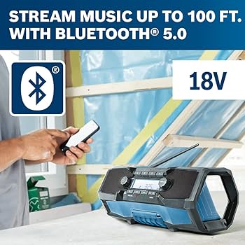 Amazon.com: BOSCH GPB18V-2CN 18V Cordless Jobsite Radio with