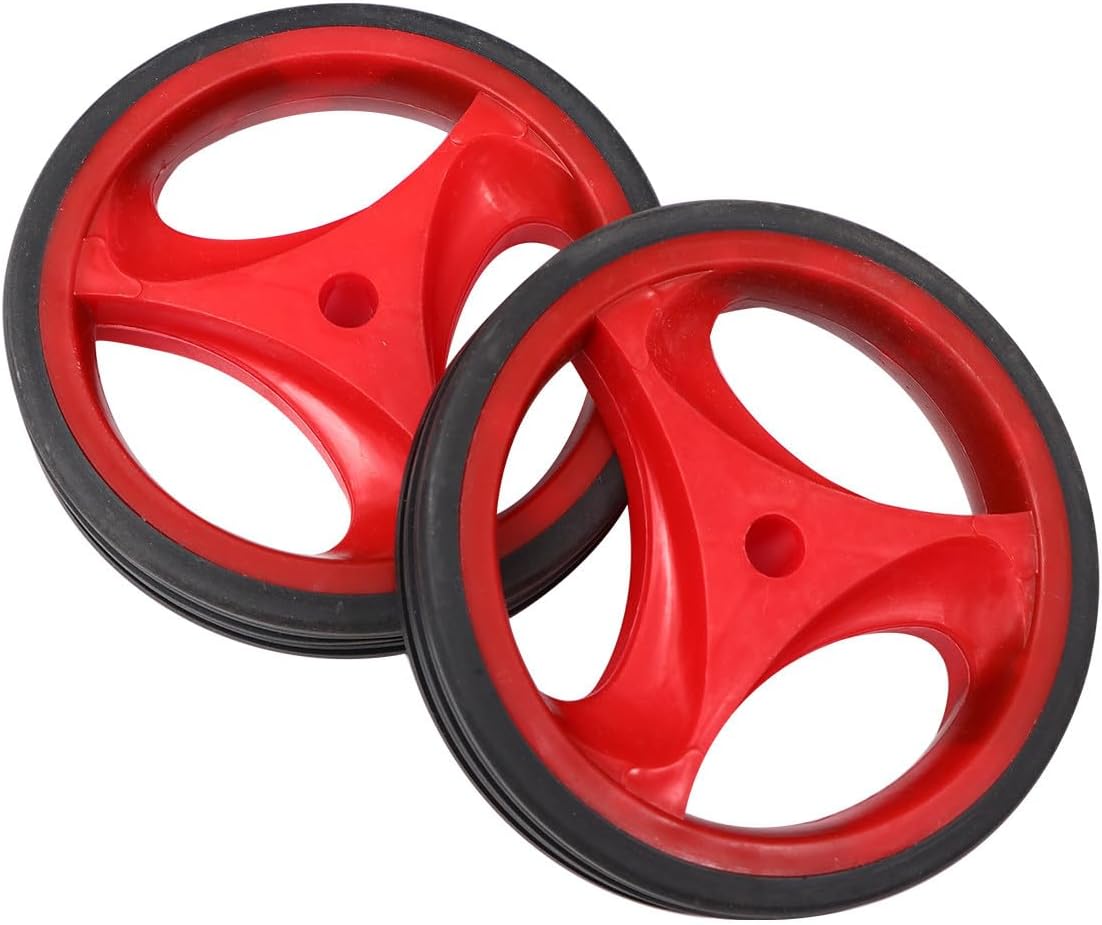 HEMOTON Bike Training Wheels with Bracket, 12-20 Inch Quiet Auxiliary Wheels for Boys and, Red Stability Support for Bicycle Learning