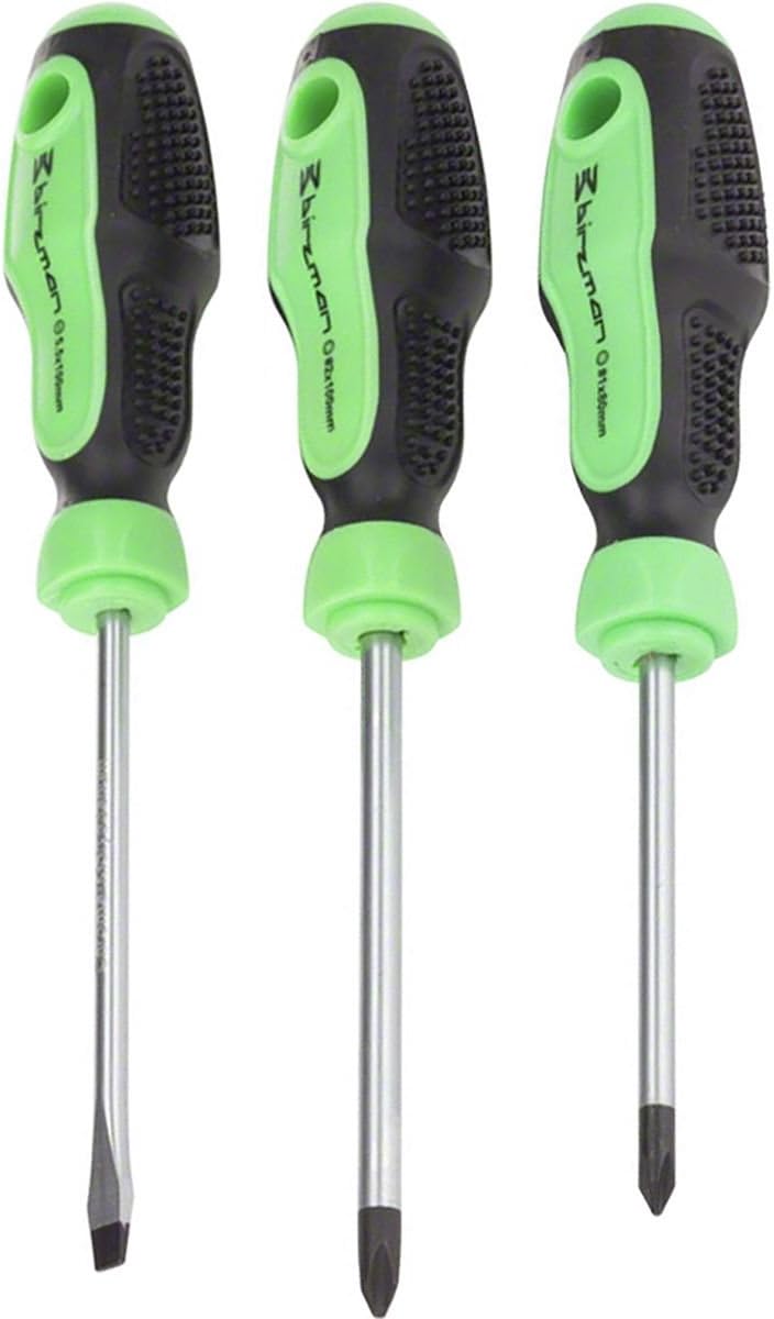 Birzman Screwdriver Set 3pc – Premium Bicycle Tool Set, Precision Tools for Bike Repairs and Maintenance