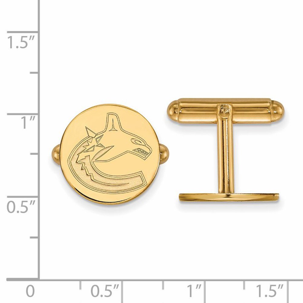 Vancouver Canucks Cufflinks (14k Yellow Gold)