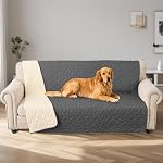 Ameritex Pet Couverture de lit Couverture pour chien Canapé et Meubles Waterproof Nouveau design (30x70 De pouce, gris foncé)