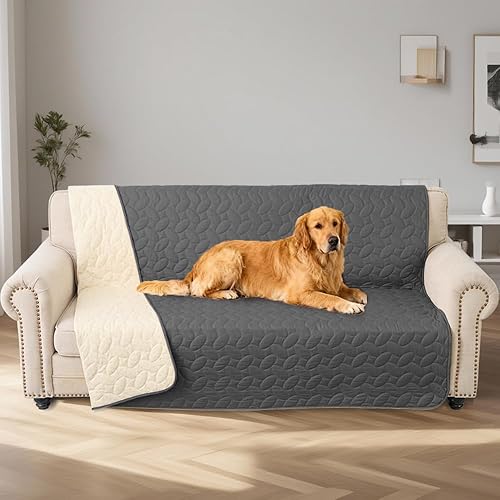 Vista 8 de Ameritex Pet Bed Cover Dog Bed Blanket for Sofa and Furniture Waterproof New Pattern Design (30x70 Inch, Dark Grey)