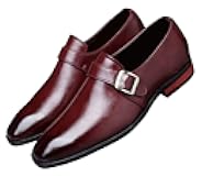 Mens Dress Shoes Moccasins for Men Slip On Leather Monk Straps Shoes Smoking Slipper Classic Vintage Loafers
