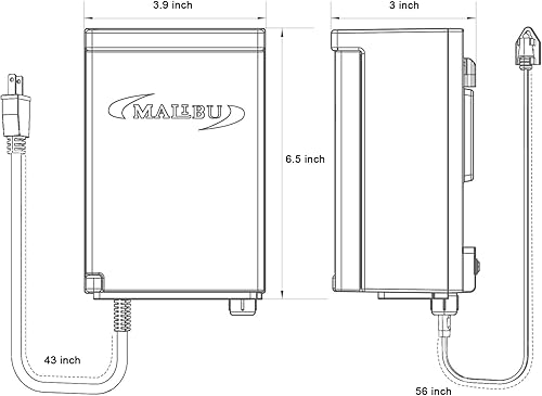 Miniatura 7 de Malibu Transformador de paisaje de bajo voltaje - Fuente de alimentación de 45 W de 120 V a 12 V para luces de camino al aire libre, focos con