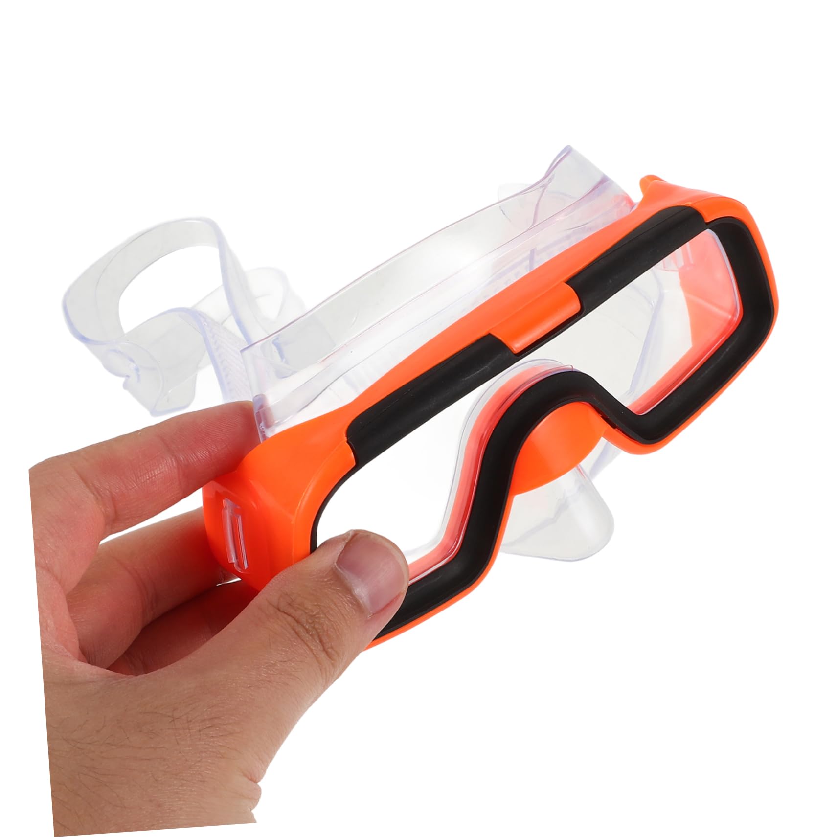 Set Snorkeling per Ragazzo Ragazza Pinne Arancia, Silicone e Plastica | Boccaglio Sub, Vacanze Estive, Uso in Free Diving e Snorkeling, Bocca Ergonomica e Tenuta Ermetica
