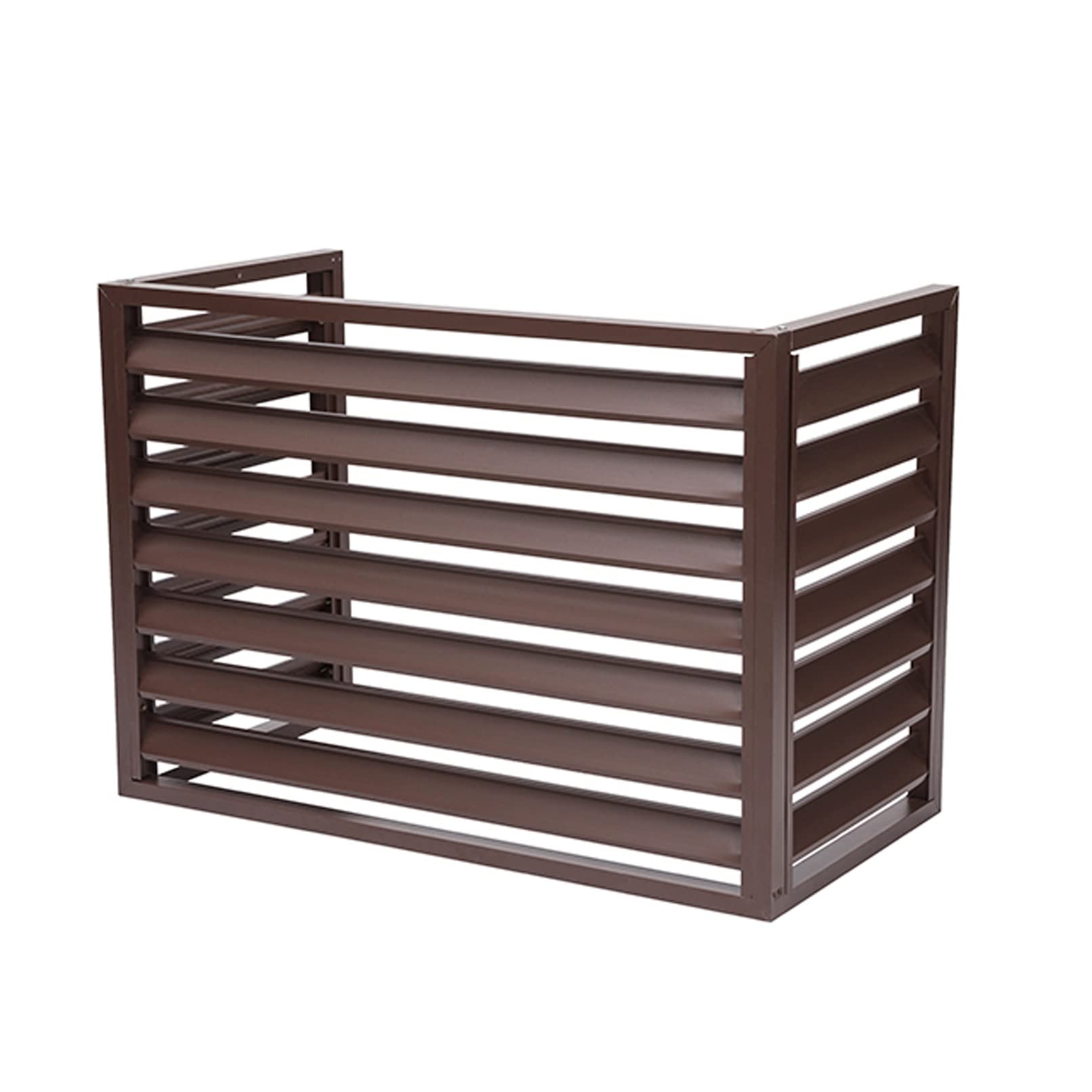Valla para Aire Acondicionado Exterior, Cubierta de Aluminio Resistente para Aire Acondicionado, persianas Resistentes a la Intemperie, Cubiertas para Aire Acondicionado Central, Soporte par