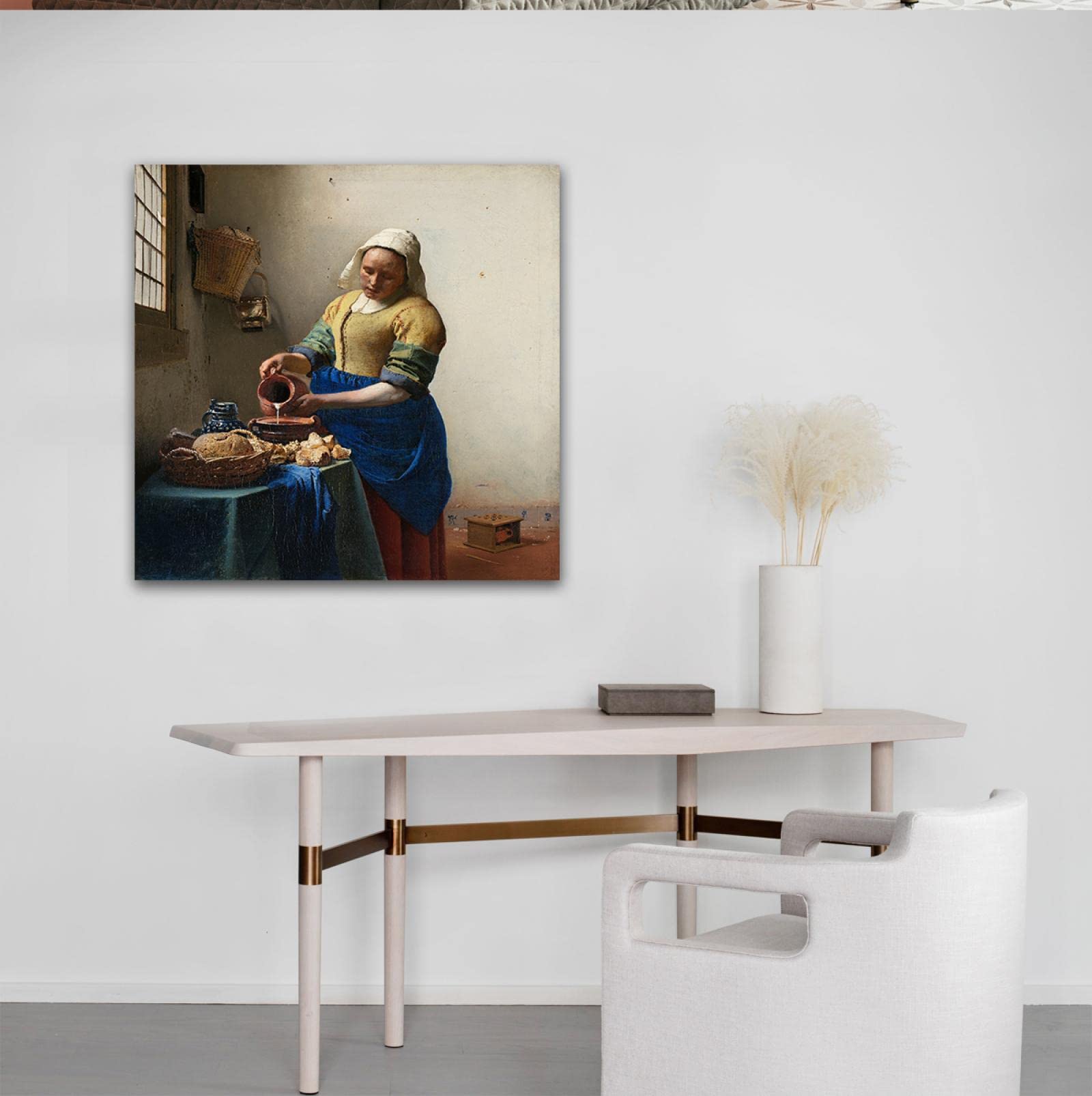 Jan Vermeer (1632-1675)【Het melkmeisje】 Het melkmeisje hi-res stock photography and images - Alamy
