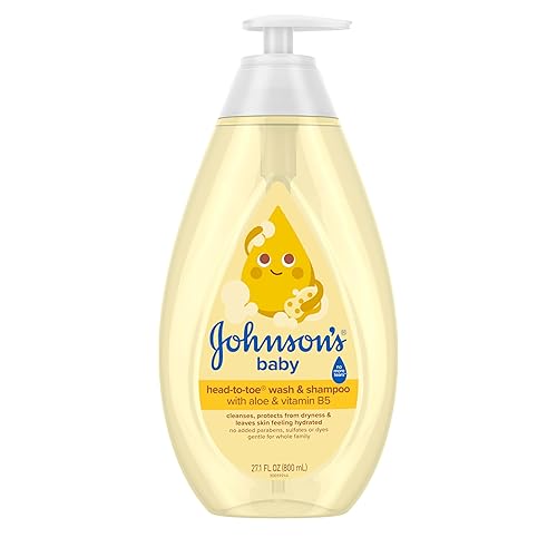 Jabón corporal suave y champú para bebés de la cabeza a los pies de Johnsons que no genera lágrimas sin sulfatos jabón de baño hipoalergénico para