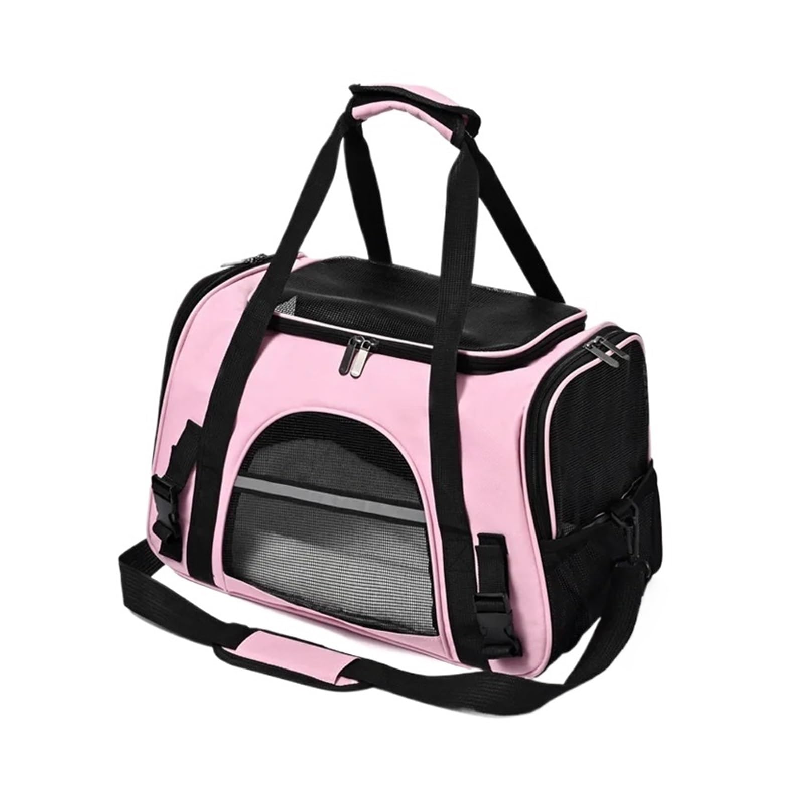 Compatible con Mochila for Mascotas, Bolso de Hombro Plegable y Transpirable portátil, Bolsas Transporte for Perros, Viaje saliente(A)