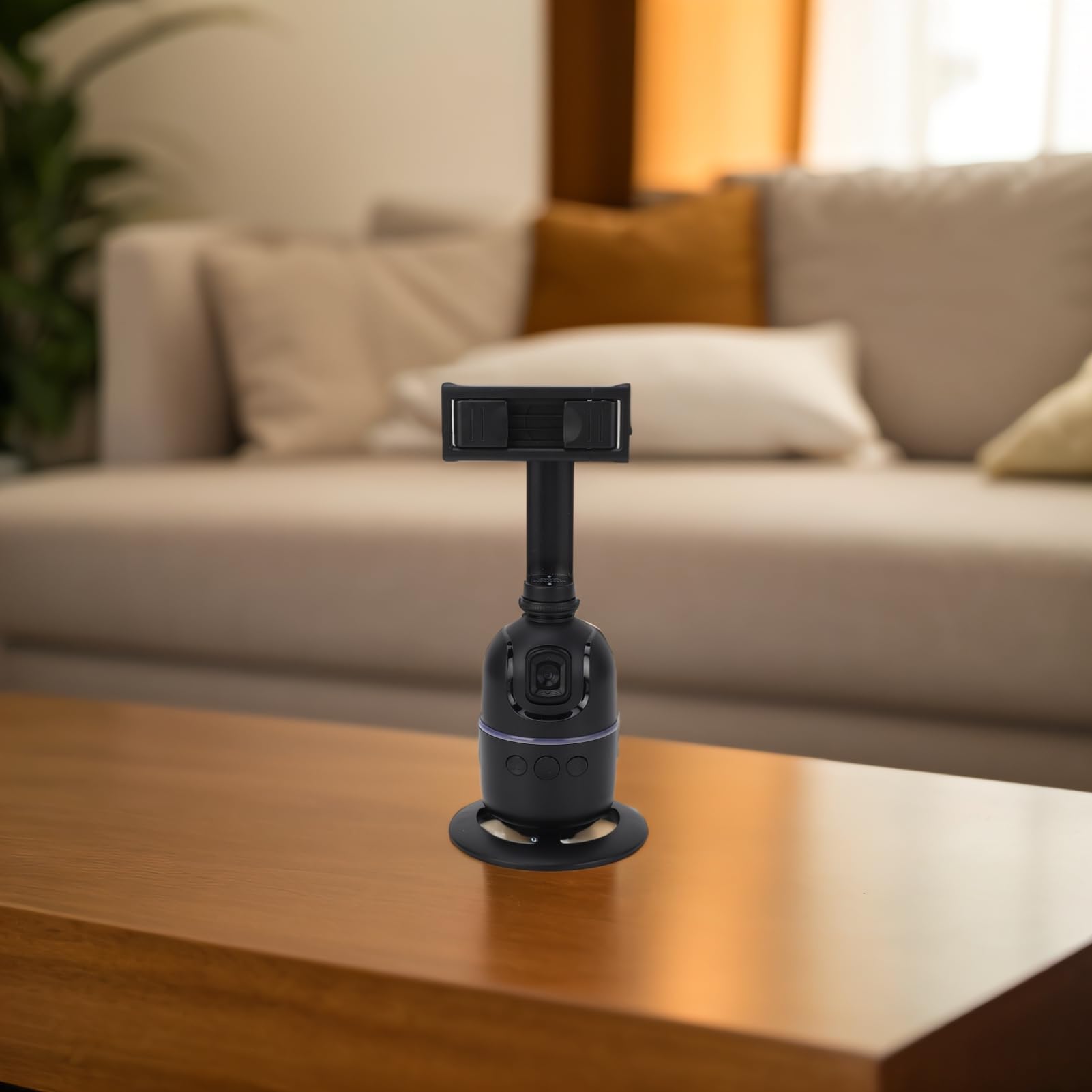 Cryfokt Soporte Telefono Rotatorio 360 Grados, Seguimiento Inteligente para