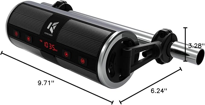 KSPEAKER Parlantes para Moto Bluetooth Impermeables Radio Audio 3" miniatura 7