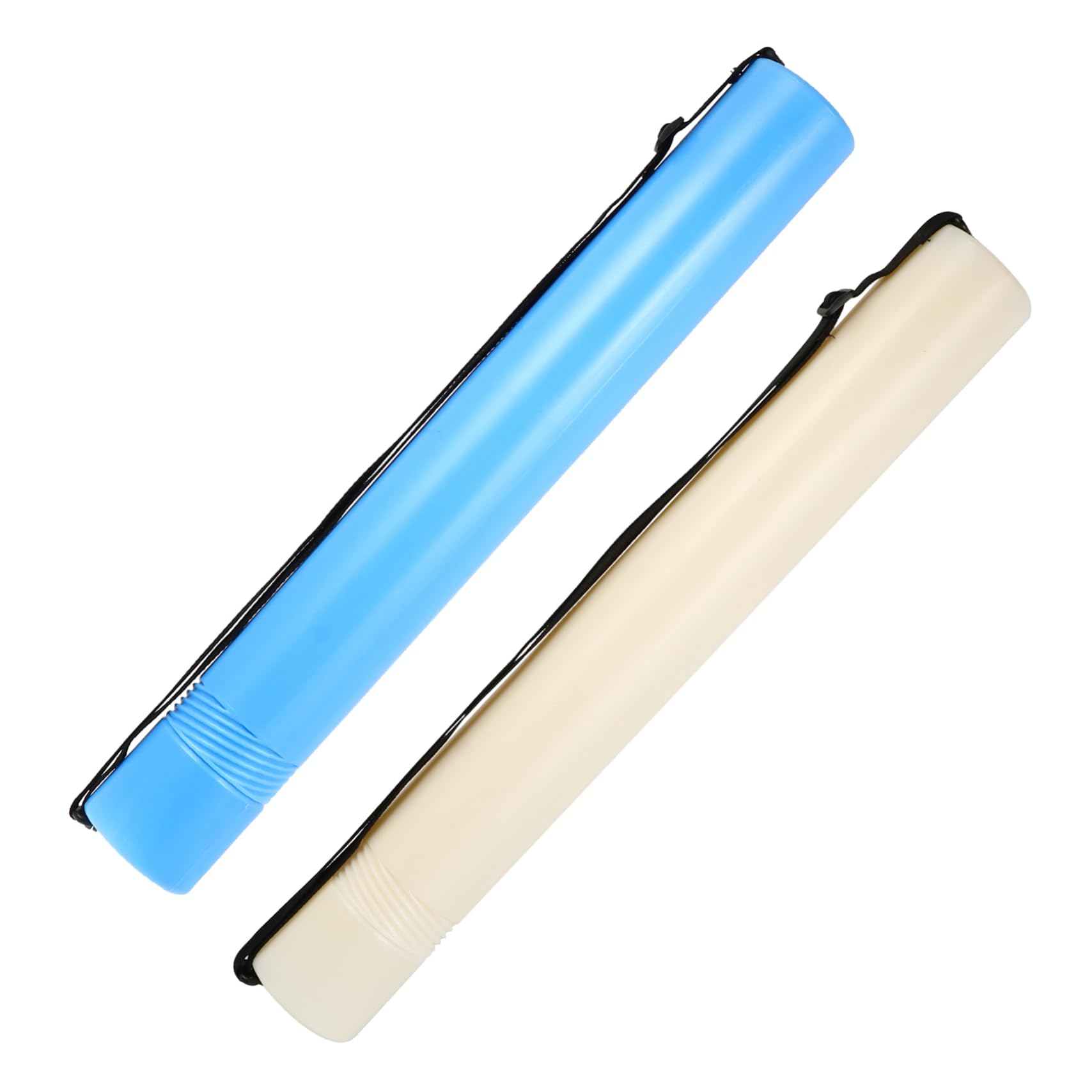 OSALADI 2pcs Plastic Telescopic Drawing Tube with Shoulder Strap Durable Artworks Storage for Students Architects Designers and Artists Retractable and Convenient Transport for Posters and