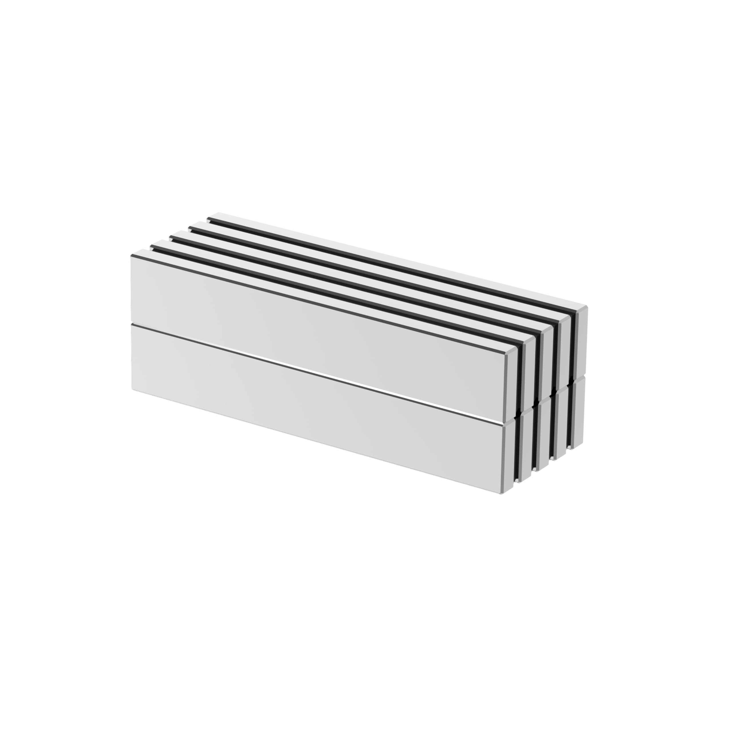 N52 Magnet Blocks - 60x10x3mm - 10 Pack, Large Strong Rectangular Neodymium Bar Magnets, Powerful Rare Earth Magnets, Heavy Duty Industrial Neodymium Large Block Magnet Strip