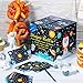 50 Pcs Diaper Raffle Tickets Outer Space Themed Baby Shower Game Home Party Decorations Rocket Universe Outer Space Box with Cards for Boys Baby Party Decorations Diaper Raffle Sign Box
