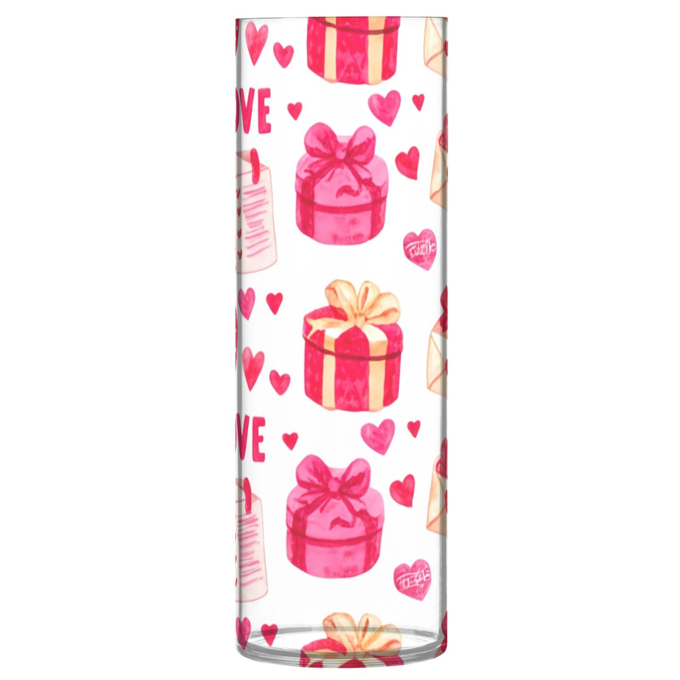 Vase transparent en plastique léger pour compositions florales de bureau