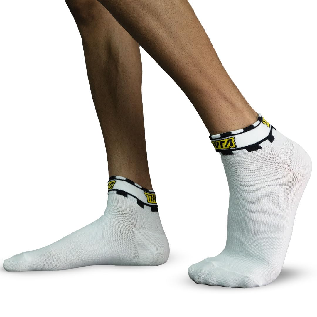 TIIVRASnow Mist Compression Socks - For Gym, Tennis, Cricket, Running, Riding & Prolonged Outdoor Activities | Breathable, Moisture wicking Compression Socks for Men and Women (Medium)