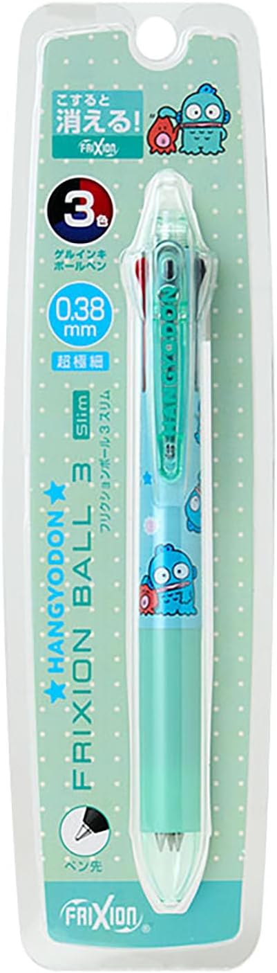 Sanrio 928097 FriXion Ball 3 Slim Snoopy Polycarbonate Ball Diameter: 0.01 inch (0.38 mm), Ink Color: Black, Red, Blue Retractable