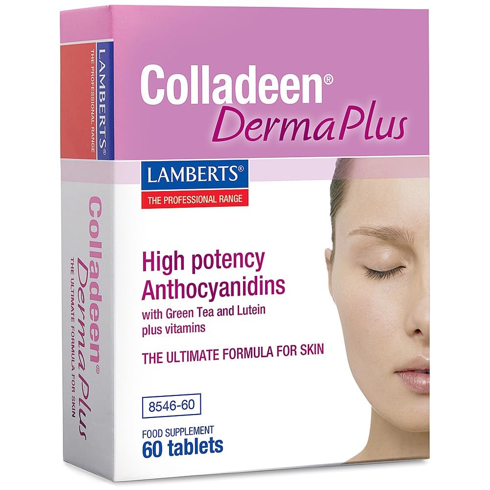 Colladeen Derma Plus – Collagen & Skin Support with Vitamin C, Niacin & Biotin – 60 Tablets