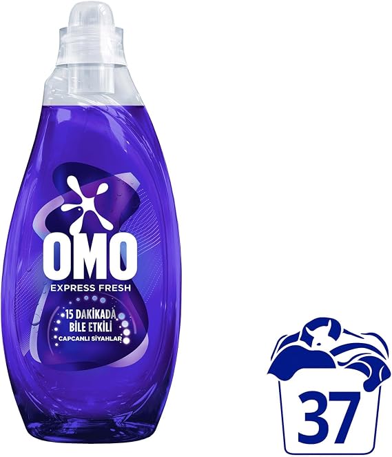 Omo Express Fresh Capcanlı Siyahlar Tüm Koyu Renkler Sıvı Çamaşır Deterjanı 1480 ml