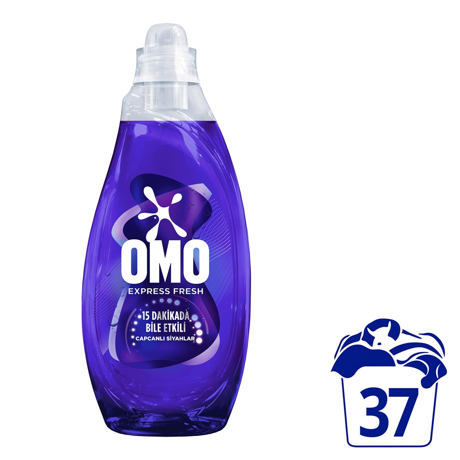 Omo Express Fresh Capcanlı Siyahlar Tüm Koyu Renkler Sıvı Çamaşır Deterjanı 1480 ml