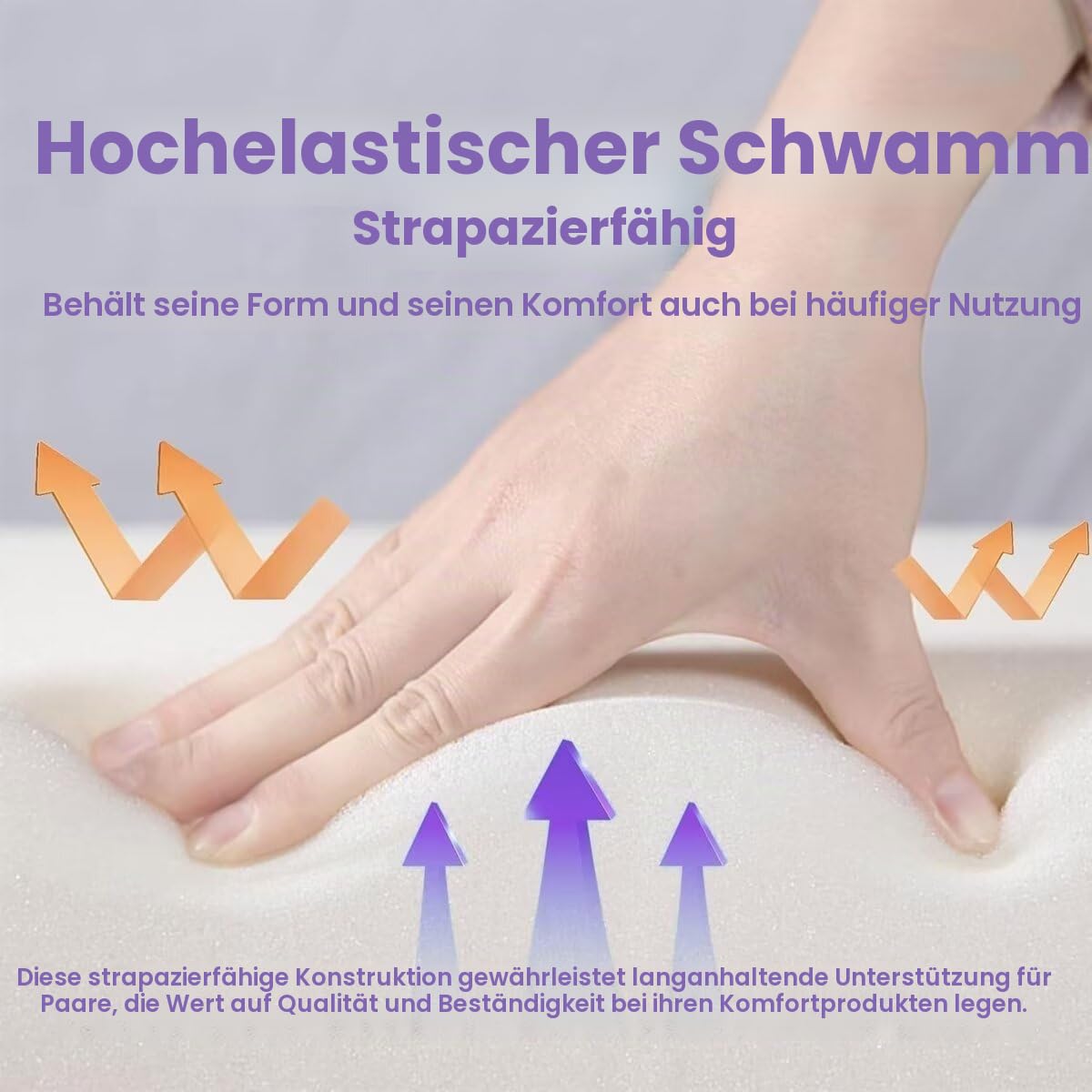 Generisch Memory Foam Kissen, 27° Winkel Kissen für Intimität, Ergonomisch aus Memory Schaum, Waschbarer Bambusbezug, Wirbelsäule und Rücken, ideal zum Sitzen und Liegen (Grau)