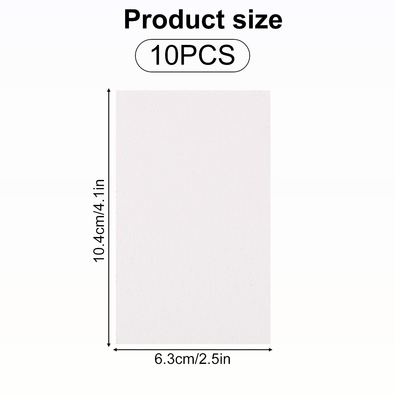 lasuroa 10 Sheets Magic Foam Texture Paper, 4.1x2.5in White Cellulose Cards Versatile Puffy Blank Foam Texture Painting Paper for Kids Creative DIY Arts and Crafts Supplies (Rectangle) - Image 2