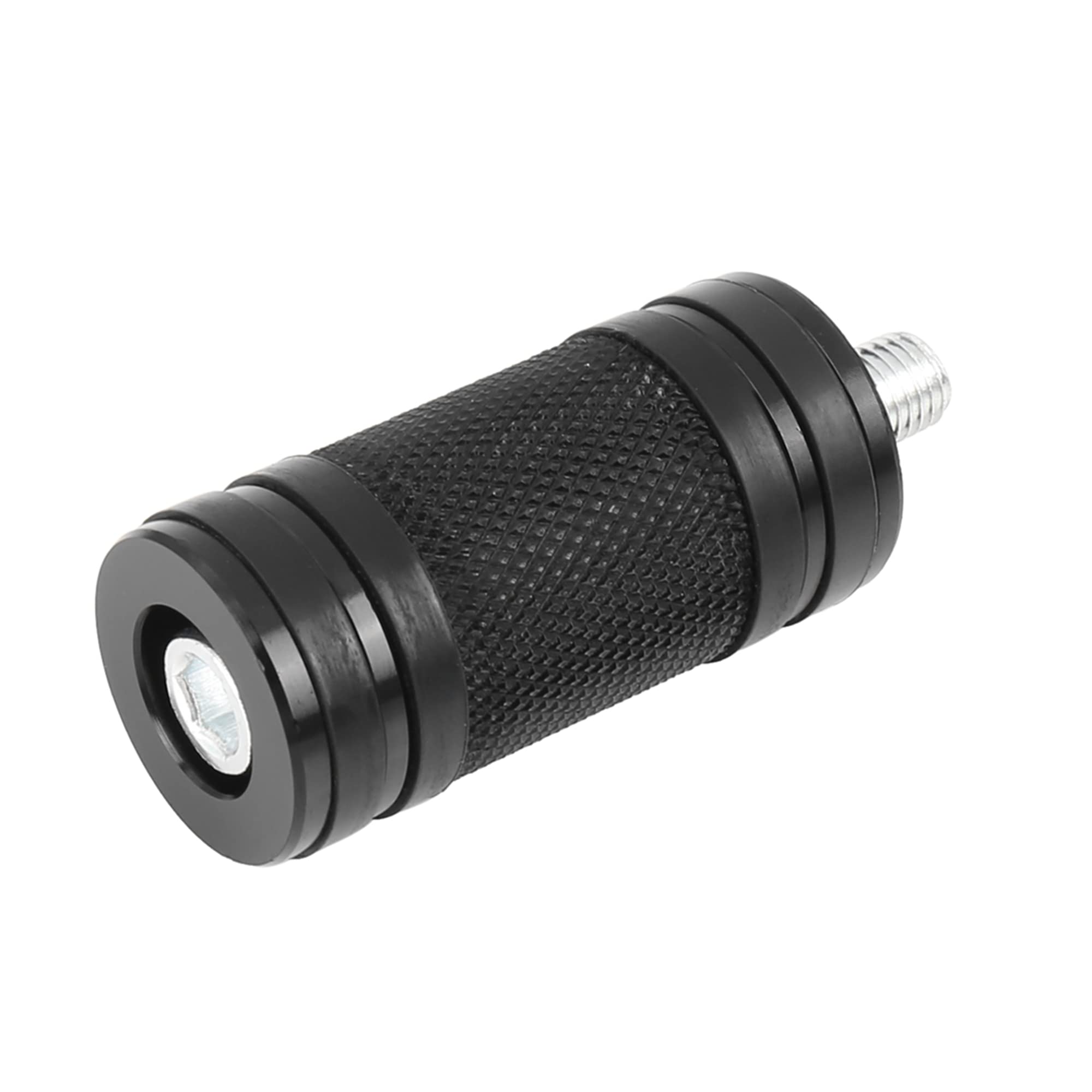 sourcing map M8 x 1,0 Noir Billet Moto CNC Rafale moleté pour Harley Davidson Touring Softail Sportster Dyna V-Rod