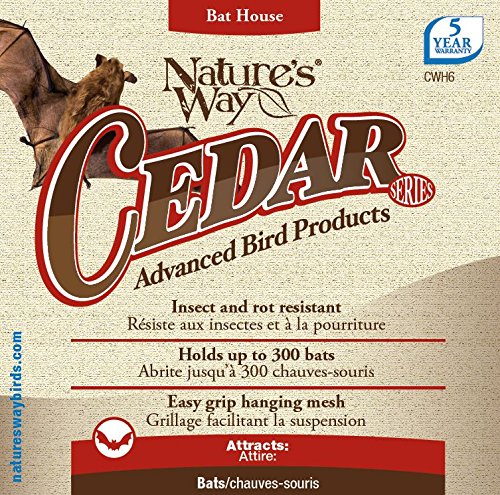 Nature'S Way Bird Products CWH6 Triple Chamber Cedar Bat House thumb #8