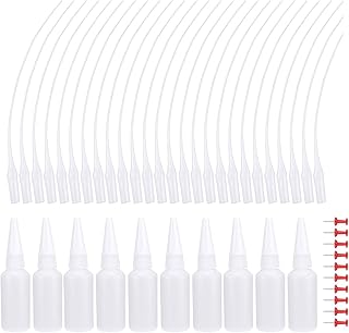 Hysagtek 320 Pcs CA Glue Micro-Tips Kit, Plastic Squeeze Bottles, Extender Precision Applicator for Hobby, Crafting, Lab Dispensing, Adhesive Dispensers